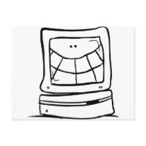 Computer Smiling postcards by a1pipedreamer Computer Smiling postcards