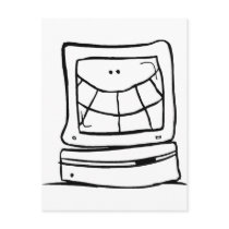 Computer Smiling postcards by a1pipedreamer Computer Smiling postcards