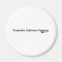 Computer Software Engineer Professional Job Fridge Magnet