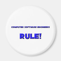 Computer Software Engineers Rule! Fridge Magnets