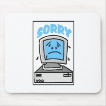 Computer Sorry Face Mouse Pad mousepads