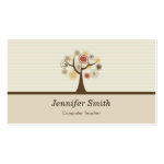 Computer Teacher - Elegant Natural Theme Business Cards Computer Teacher - Elegant Natural Theme Business Cards