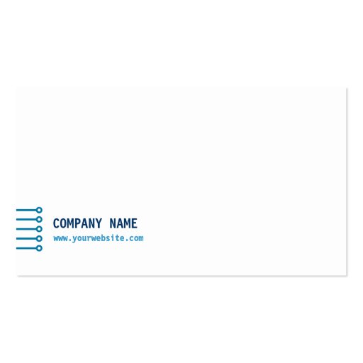 Computer Technician business card (back side)