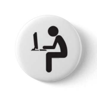 Computer User Icon Pins