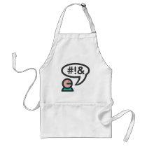 Computer User icon foul language Aprons