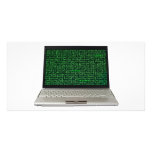 Computer virus personalized photo card
