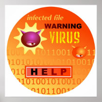 Computer Virus Print