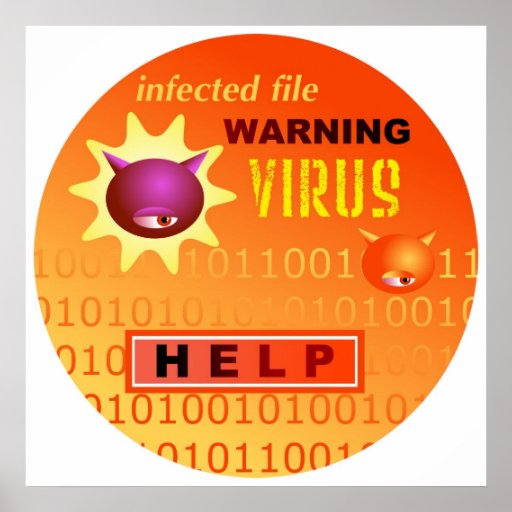 Computer Virus Print