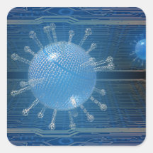 Computer virus stickers