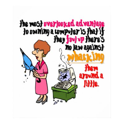Computer Whacking is Allowed (1) Posters by MarkoMarko