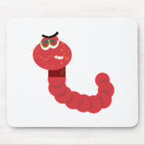 Computer Worm Mouse Pad