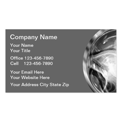 Computers Business Cards (front side)