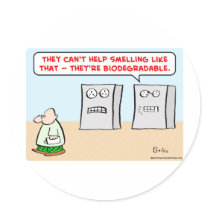 computers smell biodegradable stickers