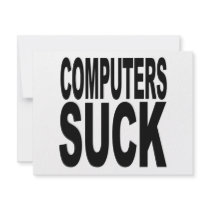 Computers Suck invitations