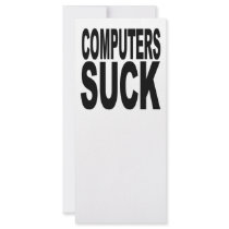 Computers Suck rack cards