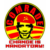 Comrade Obama Destroyed T-Shirt (front-back print)