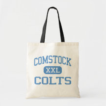 Comstock - Colts - High - Kalamazoo Michigan Tote Bags