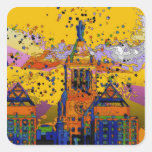 Con Edison Clock Tower Union Square 001 Square Stickers