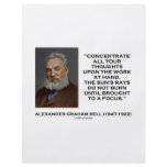 Concentrate All Your Thoughts Upon Work At Hand Full Color Flyer