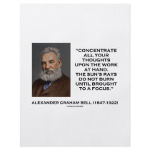 Concentrate All Your Thoughts Upon Work At Hand Full Color Flyer