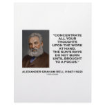 Concentrate All Your Thoughts Upon Work At Hand Customized Letterhead
