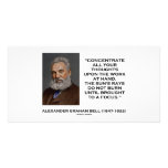 Concentrate All Your Thoughts Upon Work At Hand Photo Card