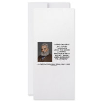 Concentrate All Your Thoughts Upon Work At Hand Custom Rack Cards