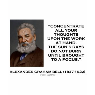 Concentrate All Your Thoughts Upon Work At Hand shirt