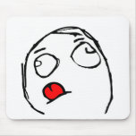 Concentrating Rage Face Mousepad