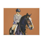 Concentration - Hunter Jumper Horse & Rider Wrappe Canvas Prints