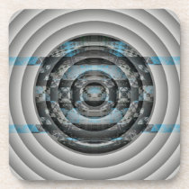 Concentric circles beverage coasters