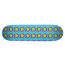 Concentric circles pattern skateboard