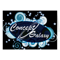 Concept Galaxy Greeting Card