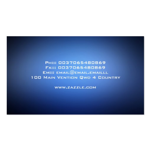 conceptual data technology business card (back side)