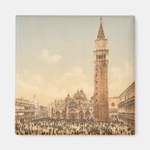 Concert in St Mark's Square II, Venice, Italy Magnet