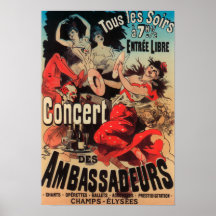 Concert Poster on Avenue de Champs-Elysees