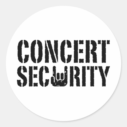 Concert Security Sticker
