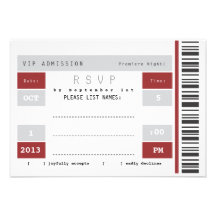 Blank Concert Ticket