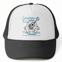 concertsinyourhome chair logo hats