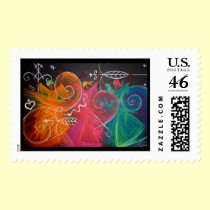 conch dancers postage