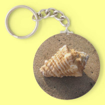 Conch Sea Shell Sand Beach Keychain keychains