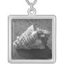 Conch Seashell Beach Silver Necklace Pendant