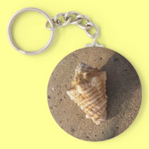 Conch Shell Keychain (Color) keychains