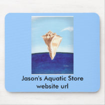 Conch Shell painting, mousepads