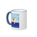 Conch Shell painting, ringer mugs mugs