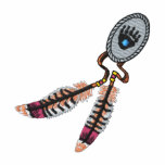 Concho with Feathers