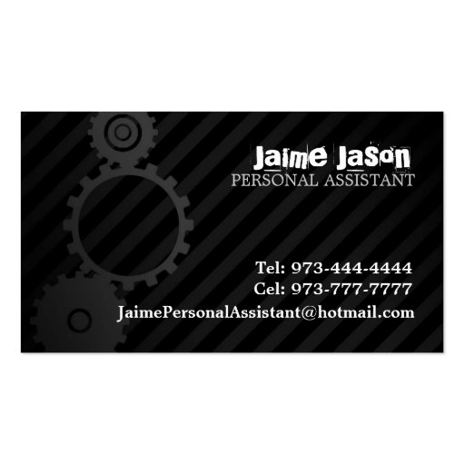 Concierge Business Cards (back side)