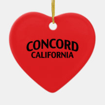 Concord California Christmas Ornaments