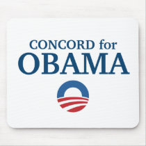 CONCORD for Obama custom your city personalized mousepads