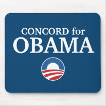 CONCORD for Obama custom your city personalized mousepads